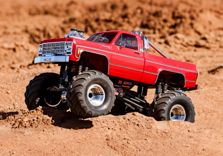 Traxxas TRX-4MT Chevrolet K10 Monster Truck 4WD 1/18 Röd