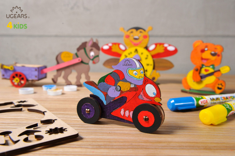 Ugears Motorcyklist (för barn)