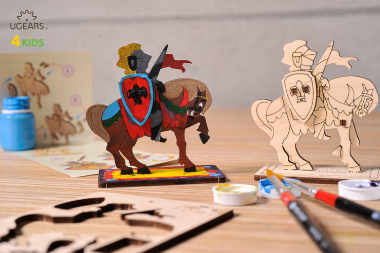 Ugears Riddare på Häst (för barn)