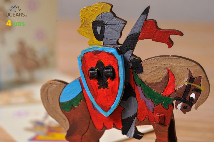 Ugears Riddare på Häst (för barn)