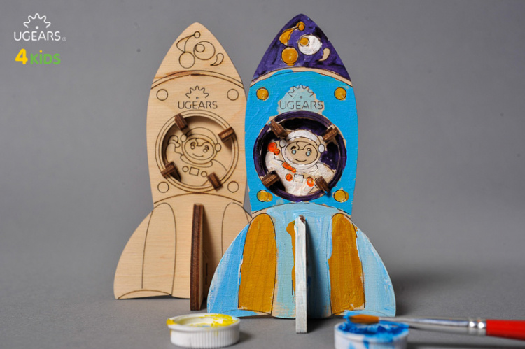 Ugears Raket (för barn)