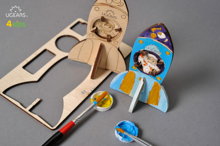 Ugears Raket (för barn)