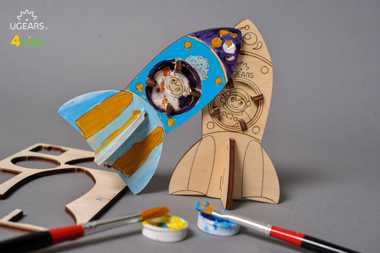 Ugears Raket (för barn)