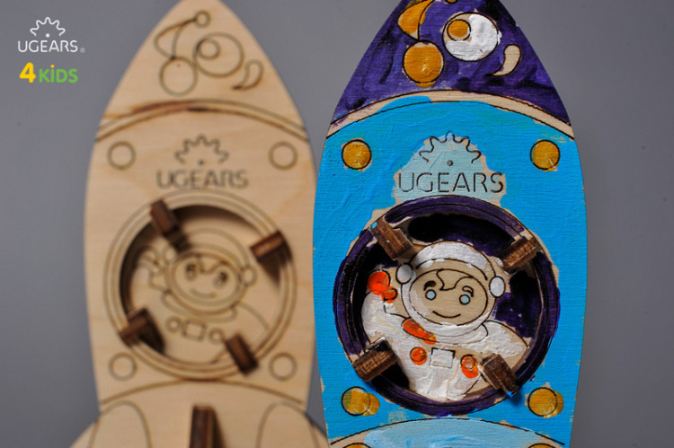 Ugears Raket (för barn)