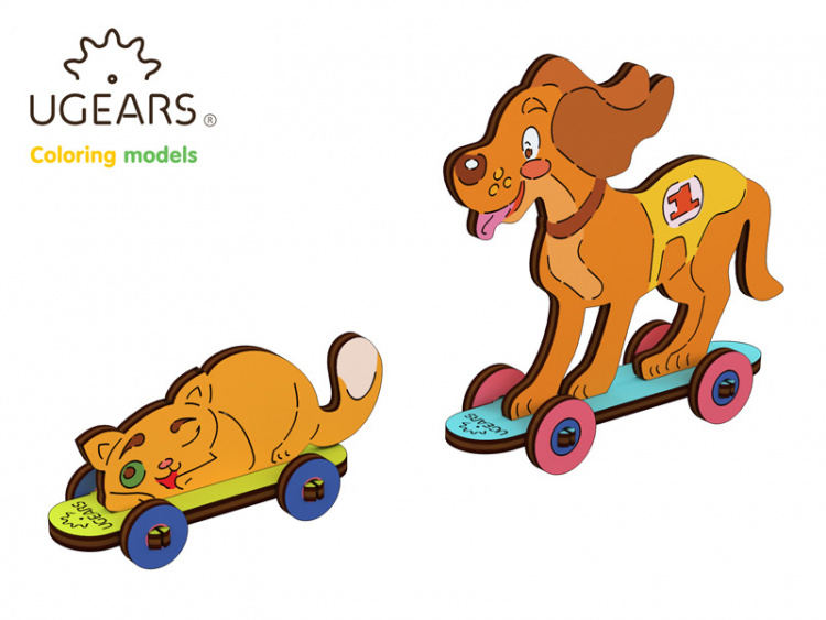 Ugears Hund & Katt (för barn)