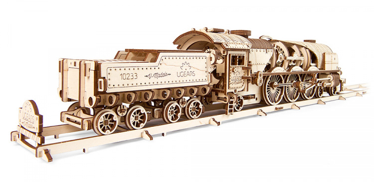 Ugears V-Express Steam Train with Tender