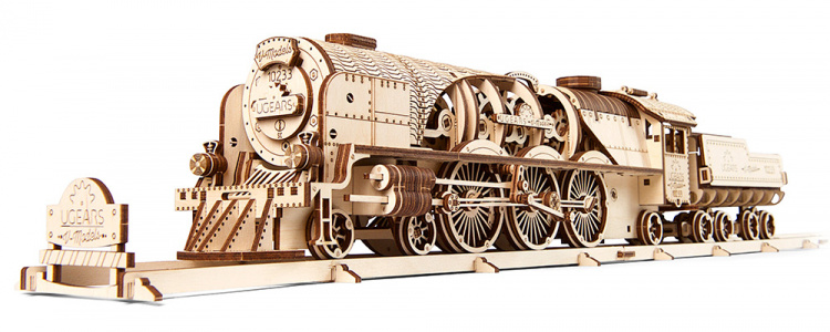 Ugears V-Express Steam Train with Tender