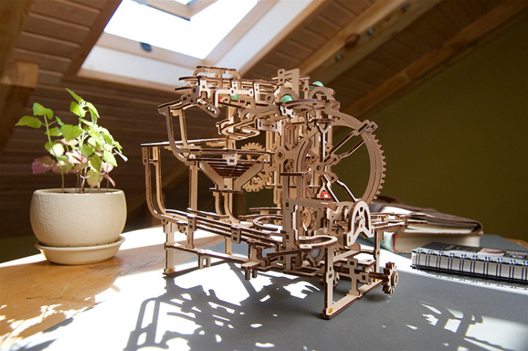 Ugears Marble Run Stepped Hoist