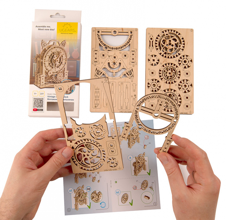 Ugears Vintage Alarm Clock