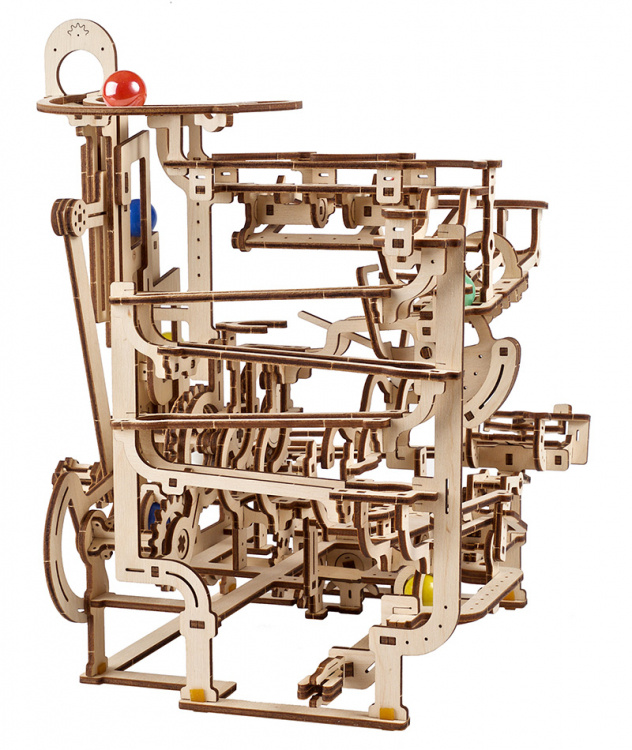 Ugears Marble Run Tiered Hoist