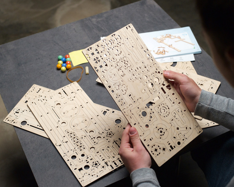 Ugears Marble Run Spiral Hoist (Marble - 4)