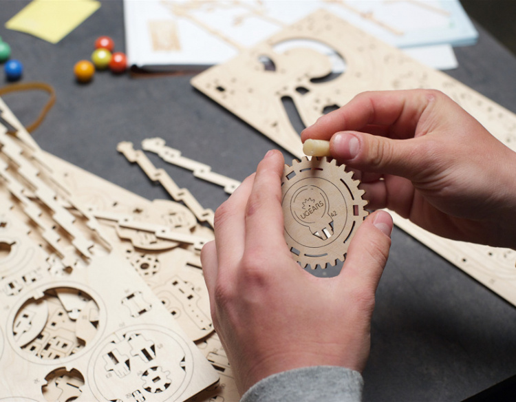 Ugears Marble Run Spiral Hoist (Marble - 4)