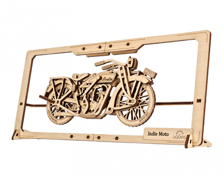 Ugears Indie Moto 2.5D Pussel