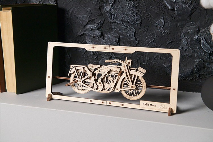 Ugears Indie Moto 2.5D Pussel