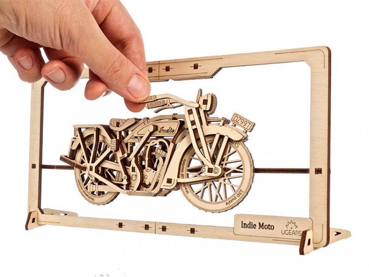 Ugears Indie Moto 2.5D Pussel
