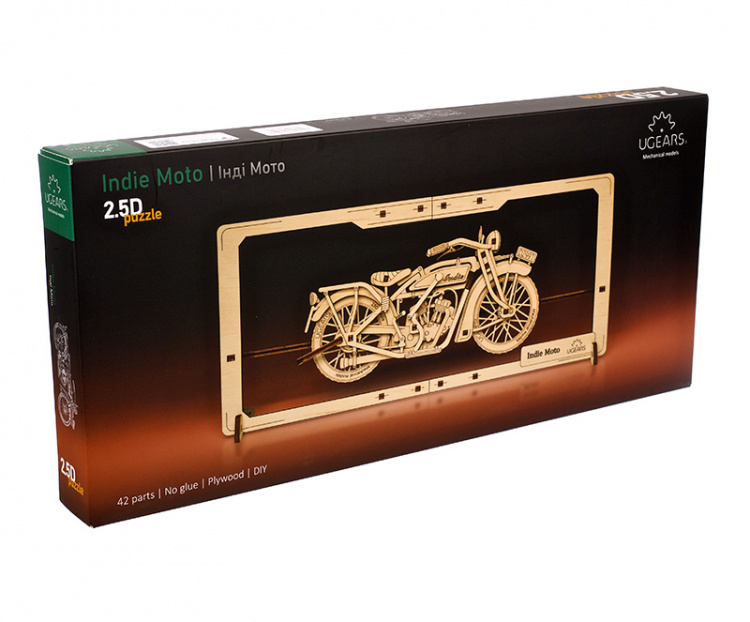 Ugears Indie Moto 2.5D Pussel