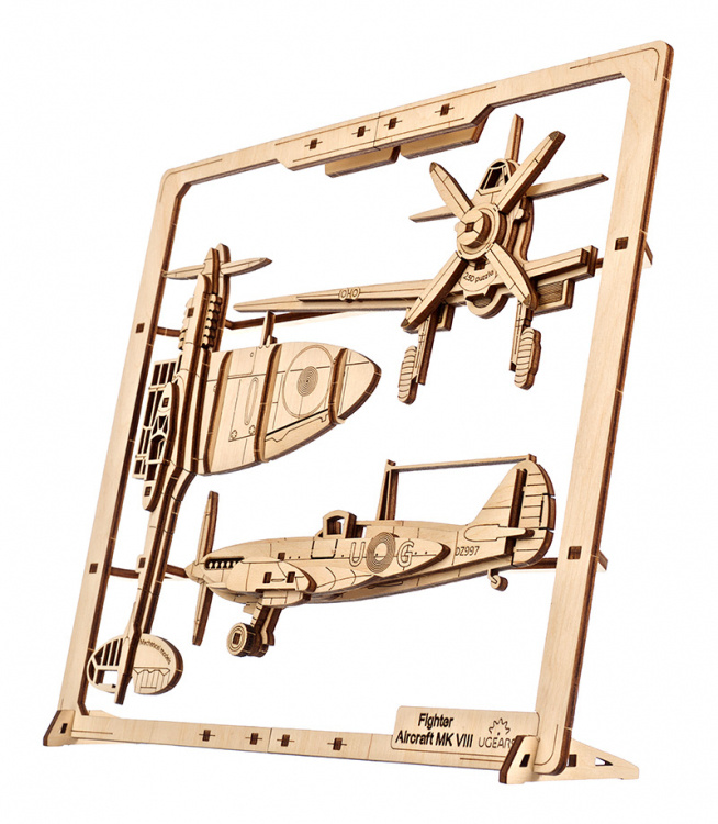 Ugears Fighter Aircraft 2.5D Pussel