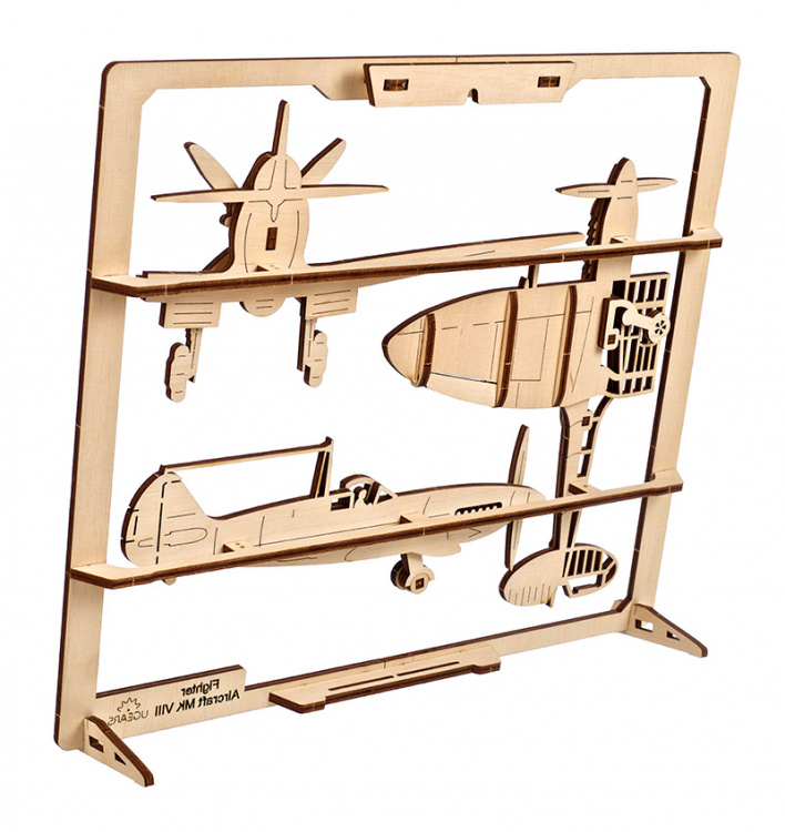 Ugears Fighter Aircraft 2.5D Pussel