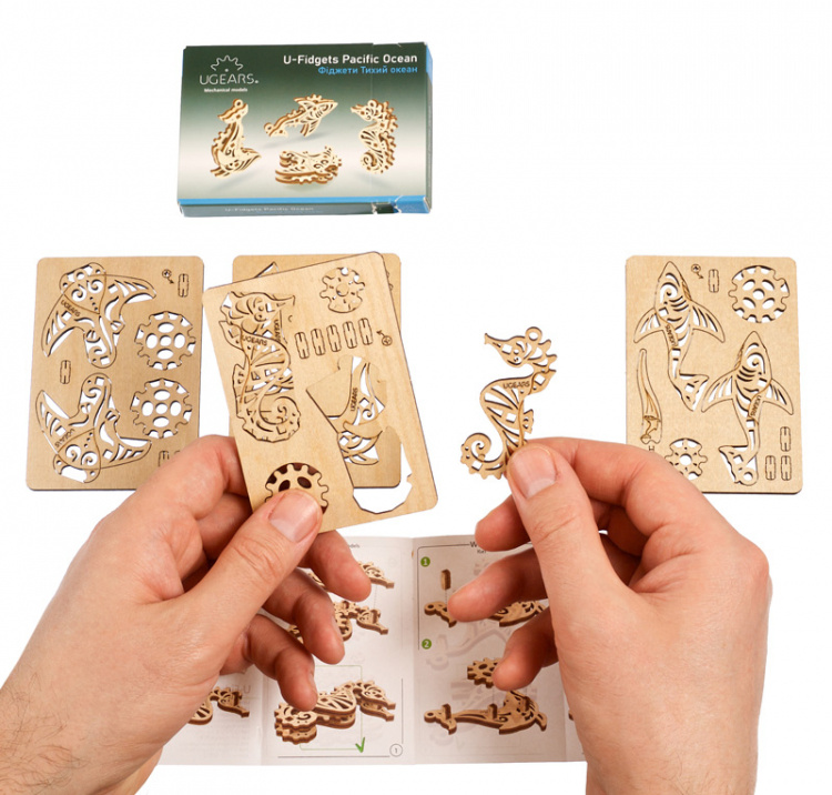 Ugears U-Fidget Pacific Ocean