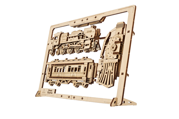 Ugears Steam Express 2.5D Puzzle