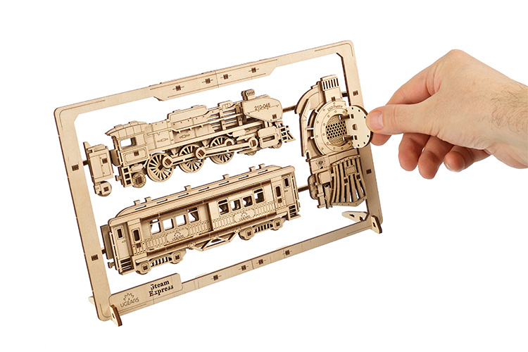 Ugears Steam Express 2.5D Puzzle