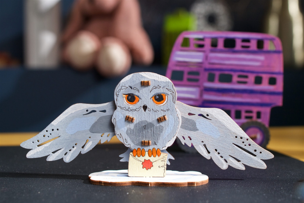 Ugears Coloring Hedwig Owl (för barn)