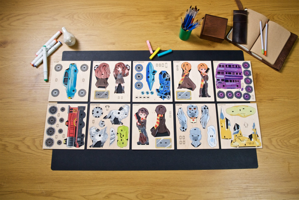 Ugears Coloring Hedwig Owl (för barn)