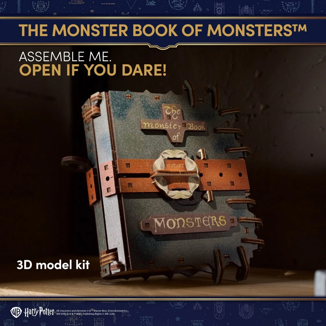 Ugears The Monster Book of Monsters Harry Potter