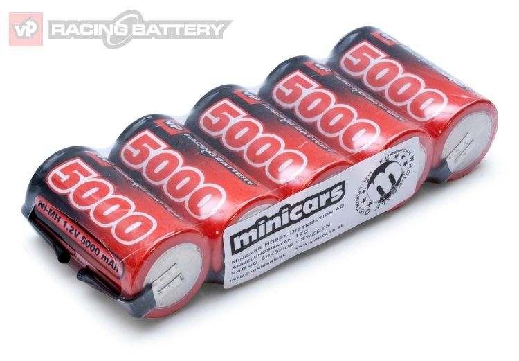 NiMH Batteri 1,2V 5000mAh Sub-C