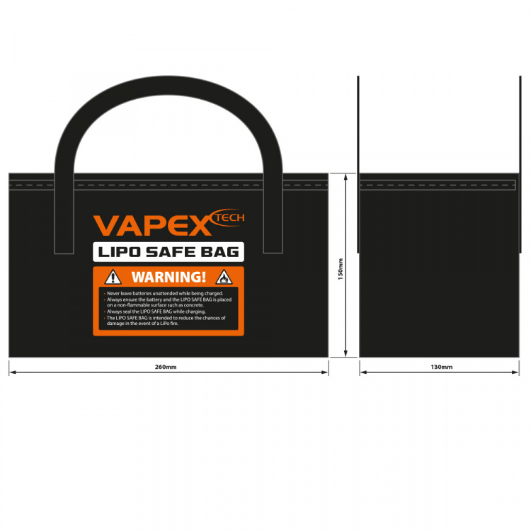 Vapex LiPo Safe Förvaringsväska-E 260x130x150mm
