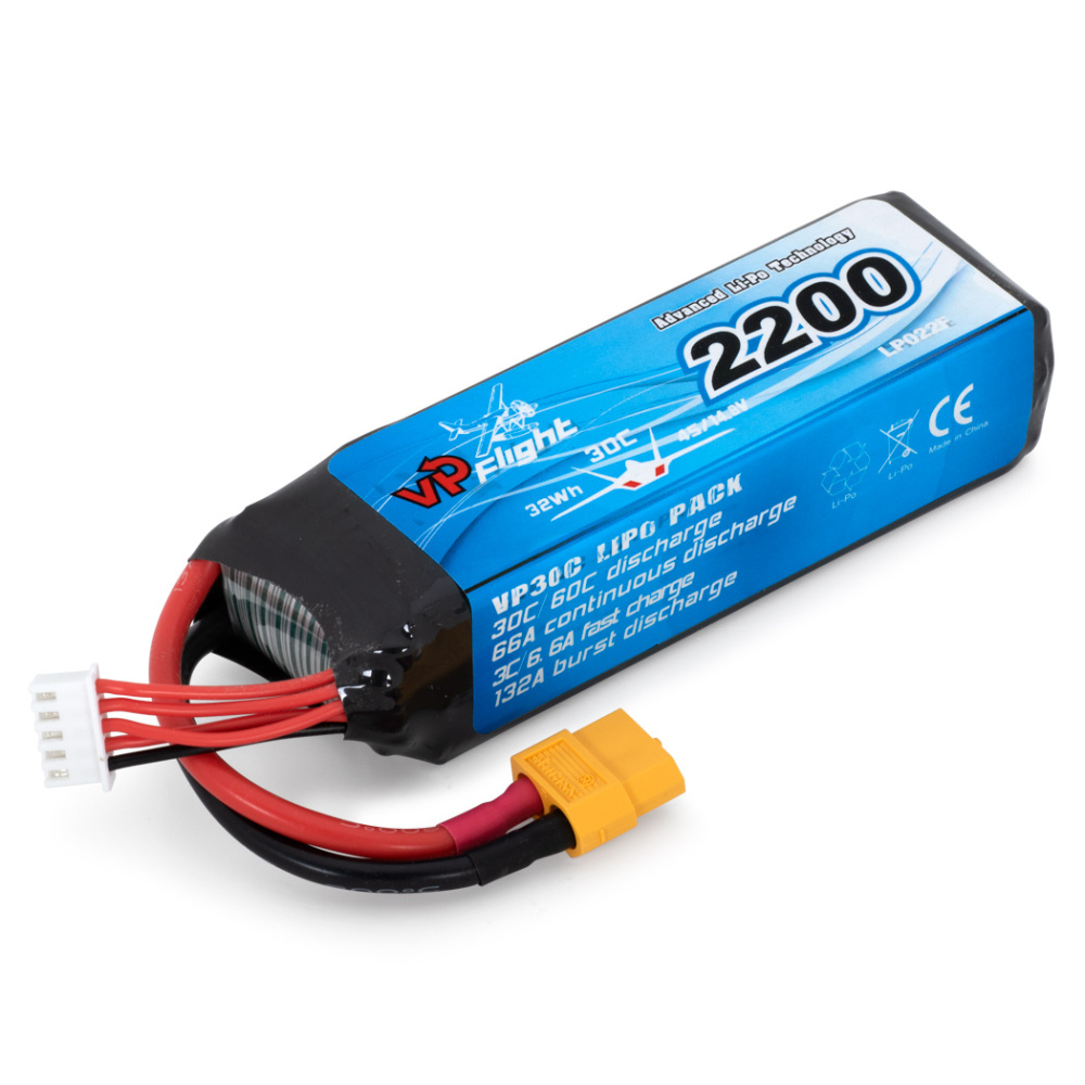 Vapex Li-Po Batteri 4S 14,8V 2200mAh 30C XT60-Kontakt