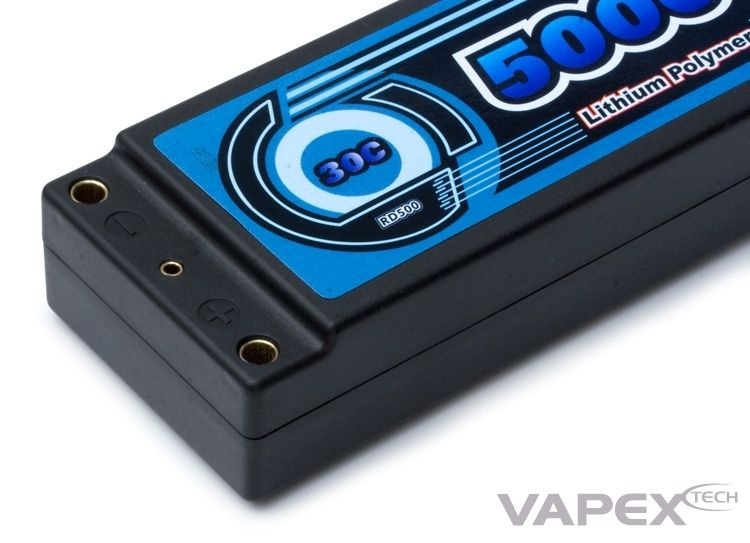 Li-Po Batteri 2S 7,4V 5000mAh 30C Hard T-kontakt