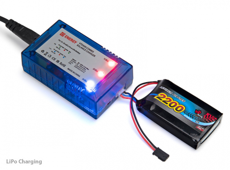 Vapex Laddare Li-Po/Li-Fe 1-3S 600mA