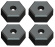 Hex Fälgnav (4) Hex Fälgnav (4)