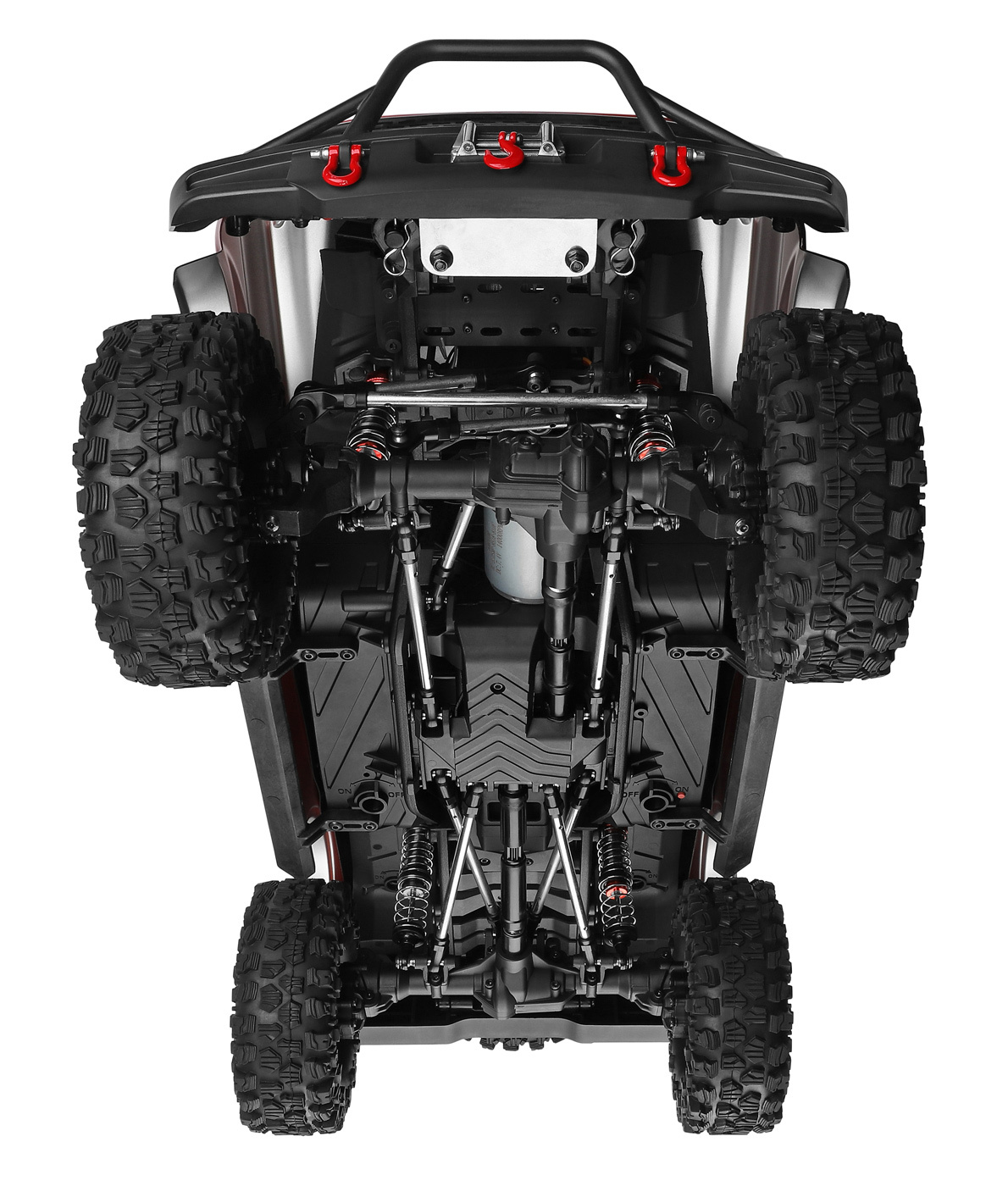 WL 104020 4WD Crawler Truck m. Vinsch 1/10 RTR Röd