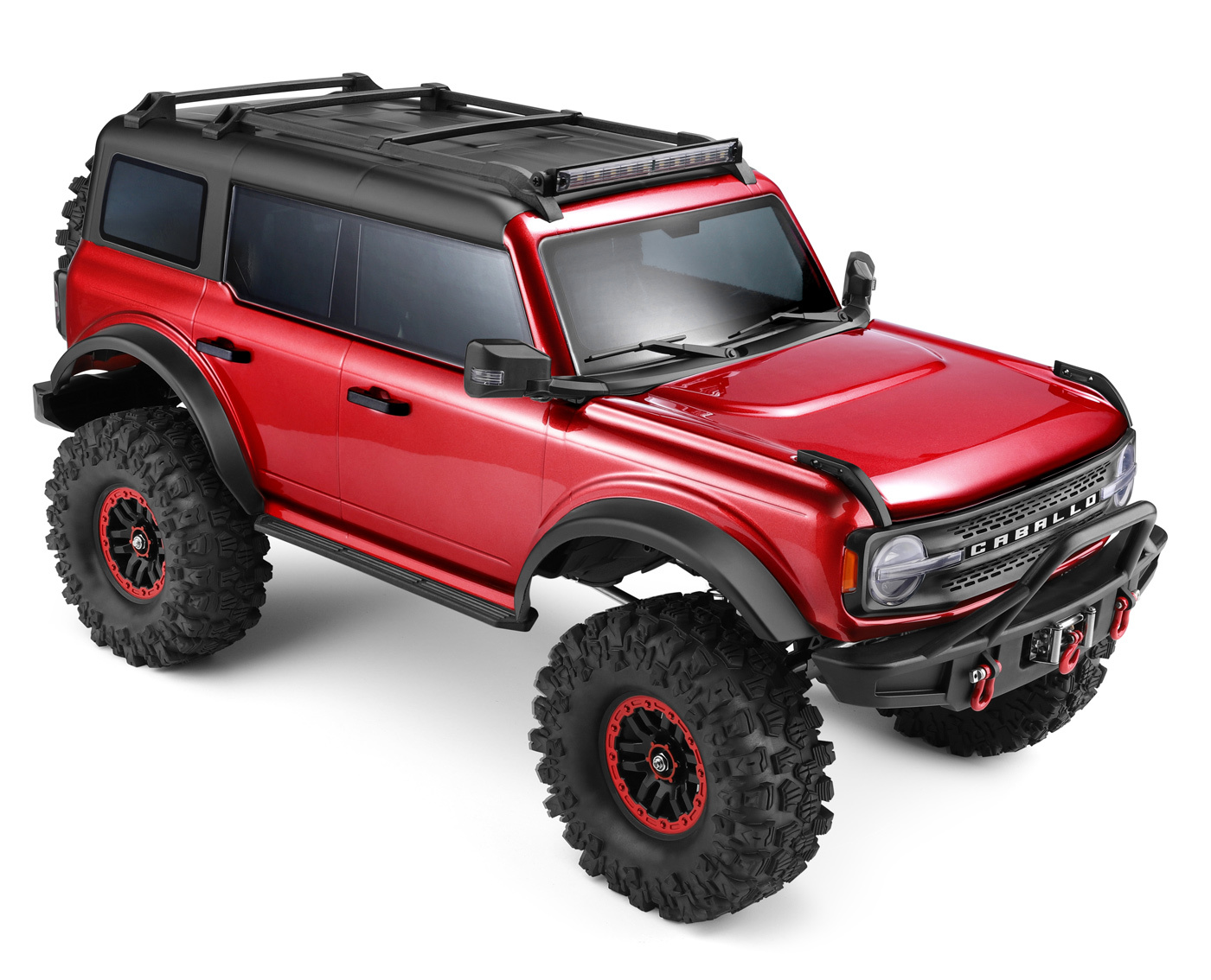 WL 104020 4WD Crawler Truck m. Vinsch 1/10 RTR Röd