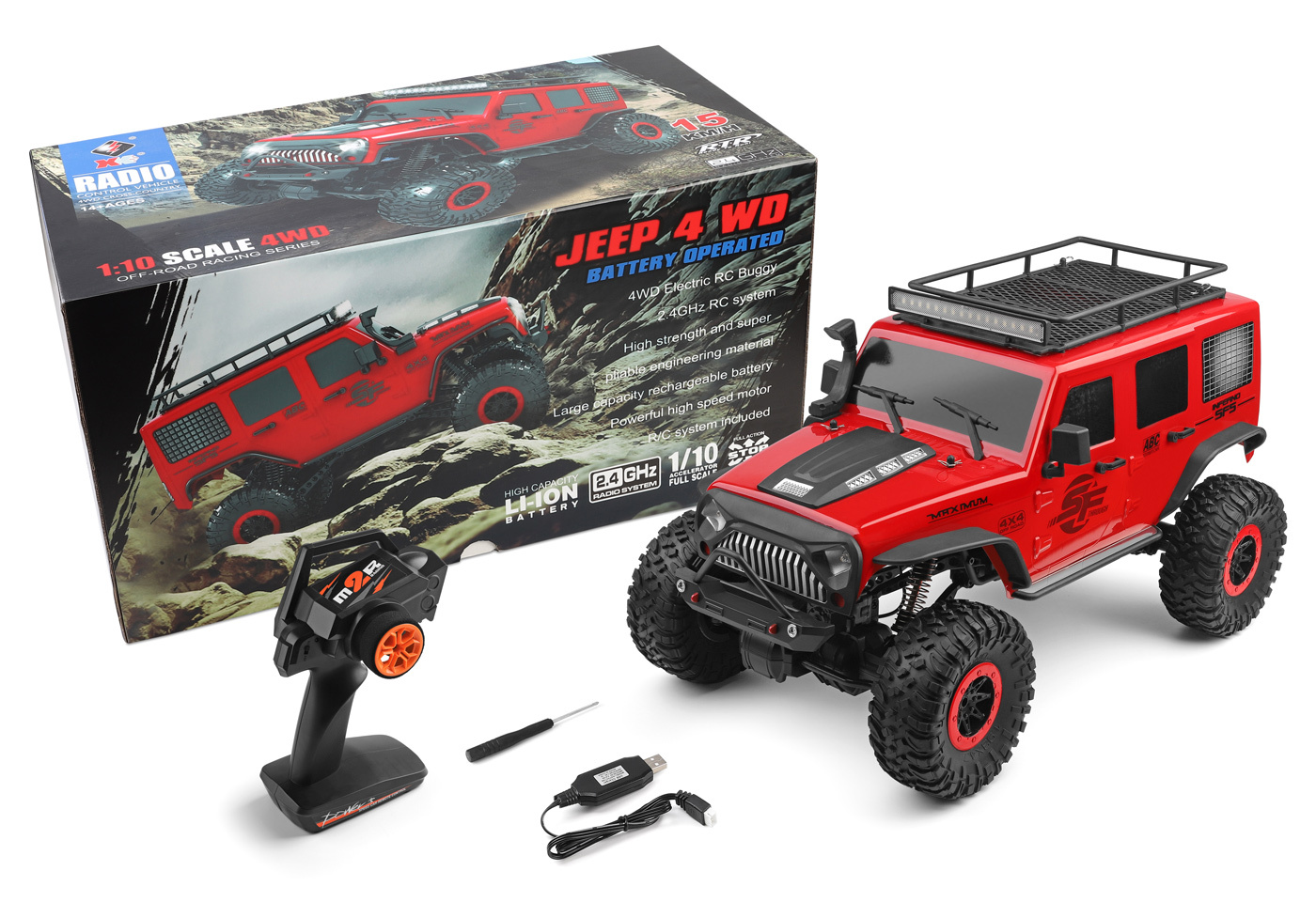 WL 104311 4WD Jeep Crawler 1/10 RTR