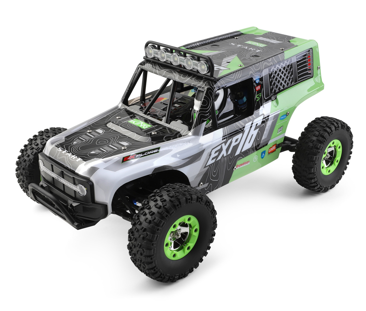 WL 124006 4WD Rock Climber 1/12 RTR Grön