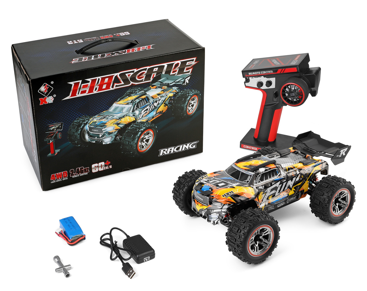 WL 184008B 4WD Borstlös Monstertruck 1/18 RTR