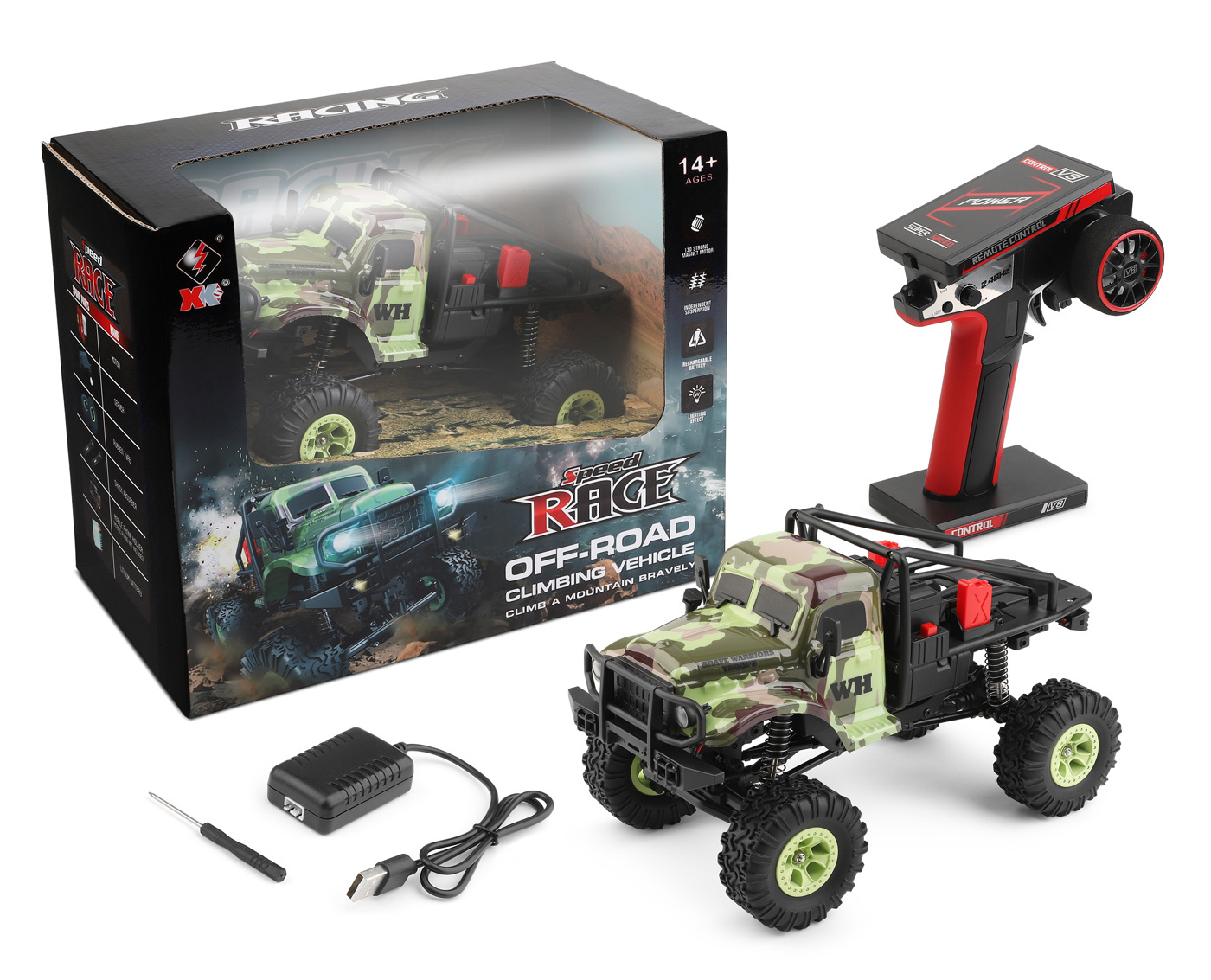 WL 184021 4WD Camo Crawler 1/18 RTR