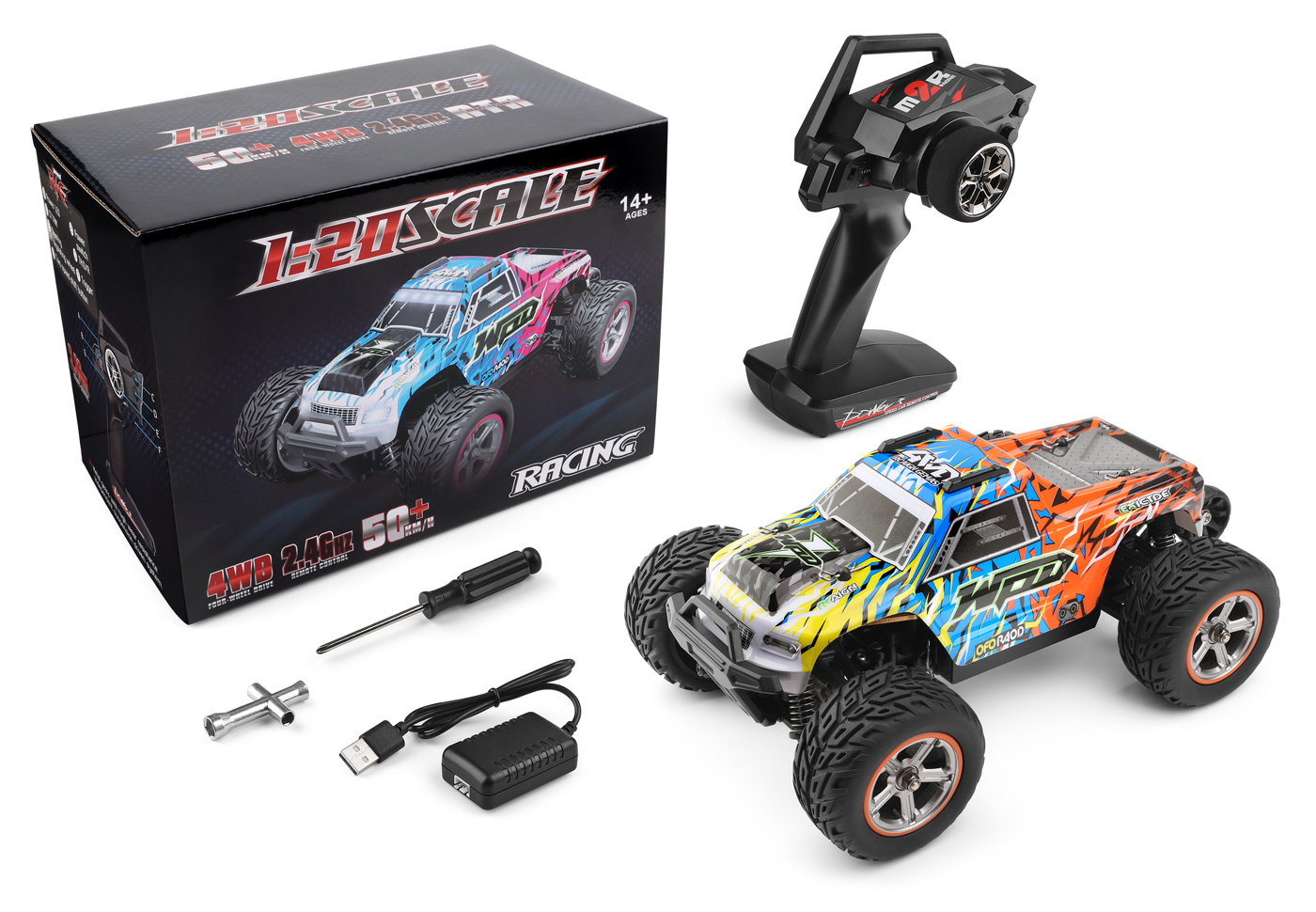 WL 204006 4WD Off-Road 1/20 RTR Orange