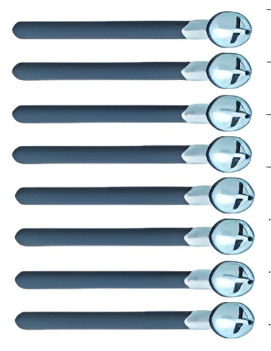 Phillips Halv-Gängad Skruv M3x15mm (8)
