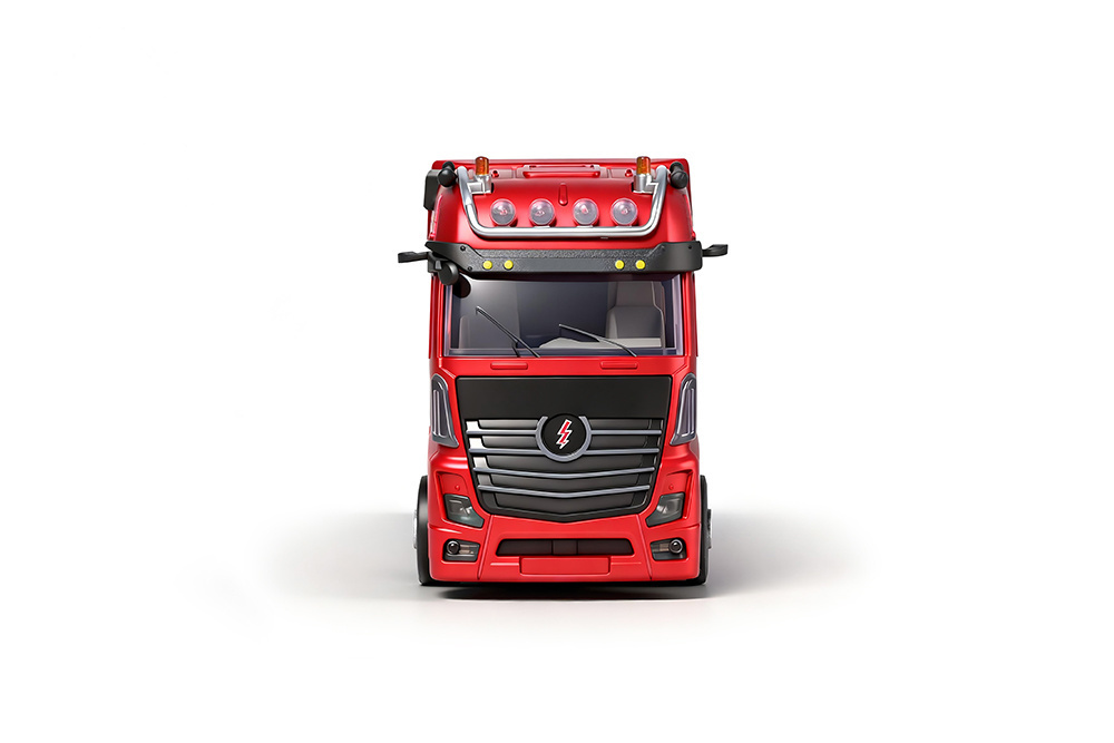 WL Lastbil med Trailer 1/64 RTR Röd