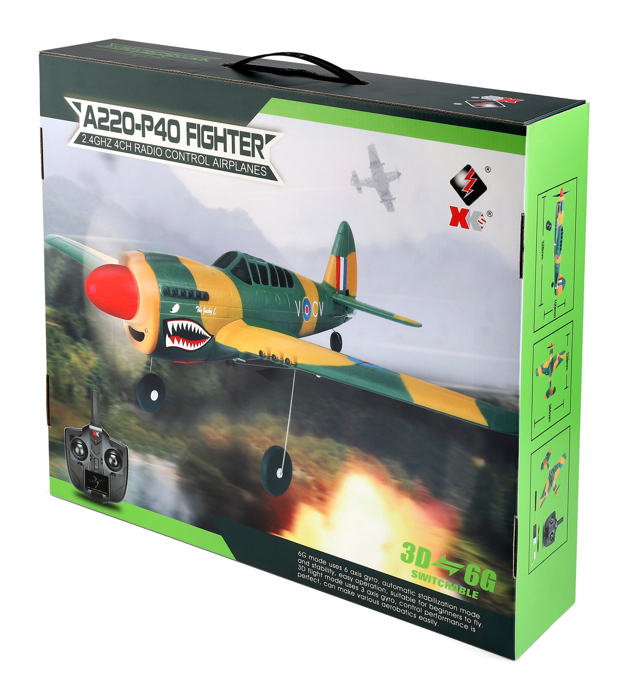 WL A220 P40 Fighter 384mm RTF