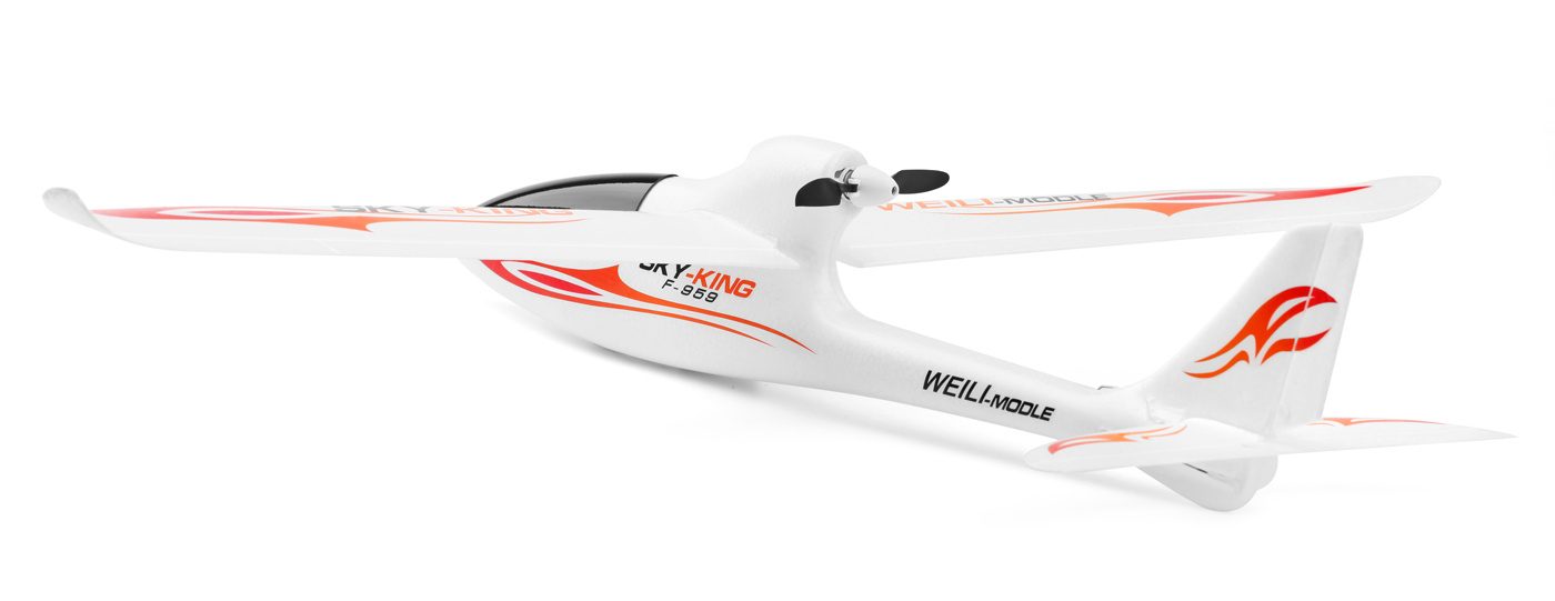 WL F959S Segelflyg 750mm RTF Röd