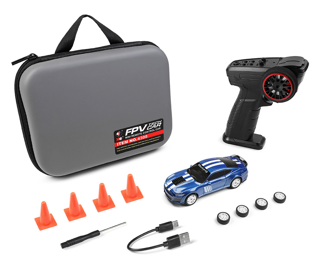 WL K4308 4WD Drift Car 1/43 RTR Blå