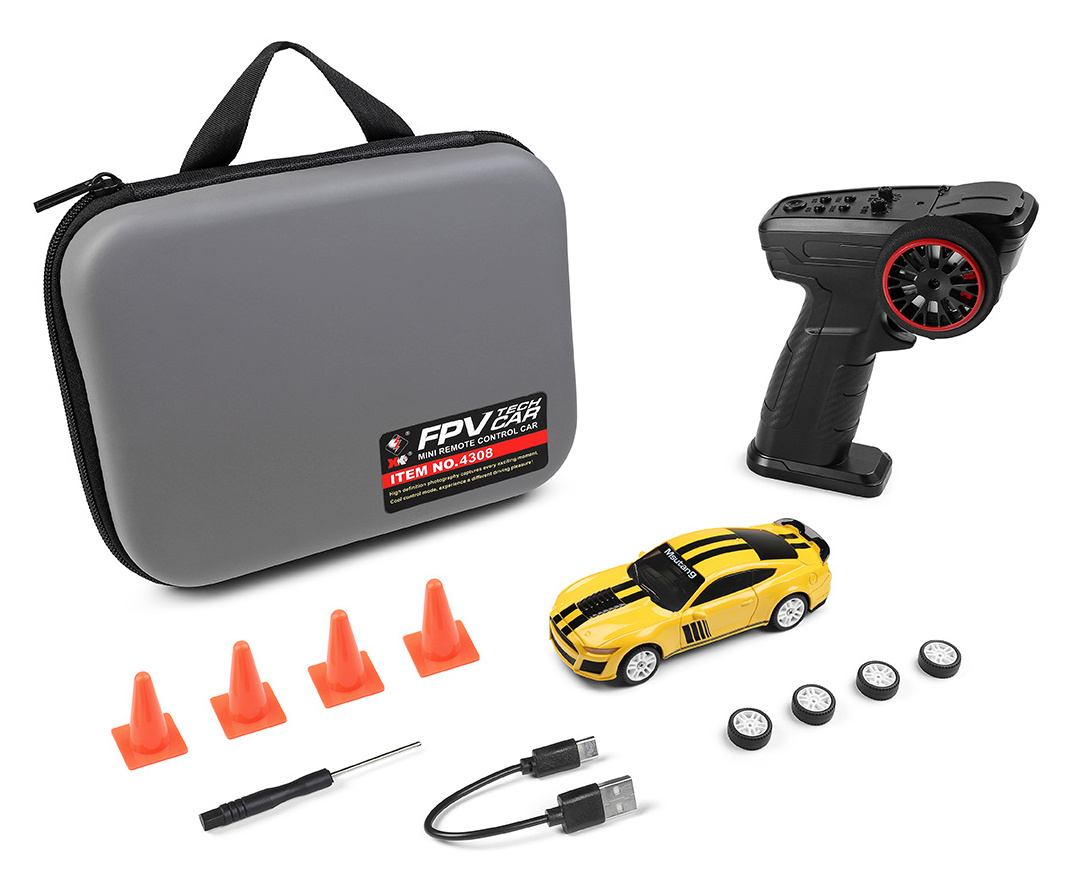 WL K4308 4WD Drift Car 1/43 RTR Gul