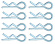 Karossklips 1.1x22.2mm (8) Karossklips 1.1x22.2mm (8)